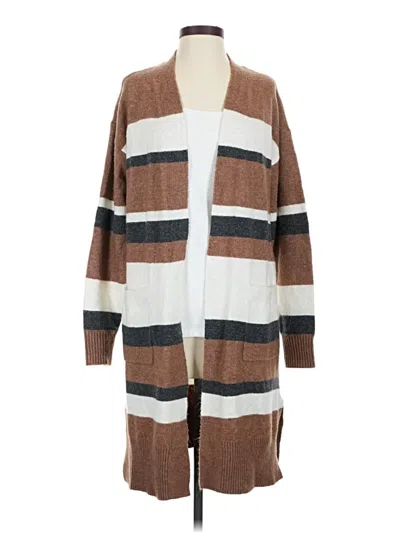 Pre-owned Ann Taylor Loft Cardigan Sweater In Brown