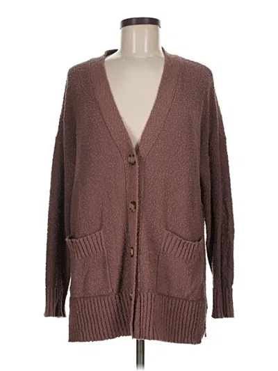 Pre-owned Ann Taylor Loft Cardigan Sweater In Brown