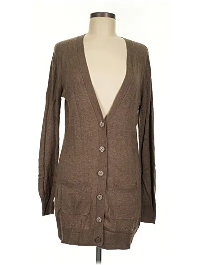 Pre-owned Ann Taylor Loft Cardigan Sweater In Brown