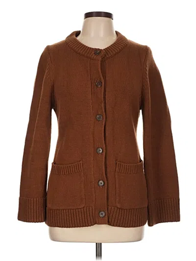 Pre-owned Ann Taylor Loft Cardigan Sweater In Brown