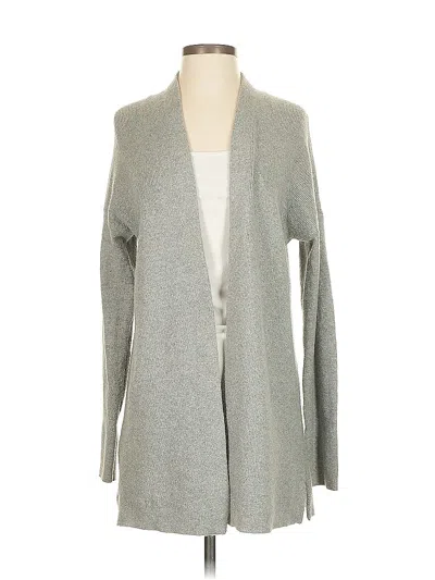 Pre-owned Ann Taylor Loft Cardigan Sweater In Gray