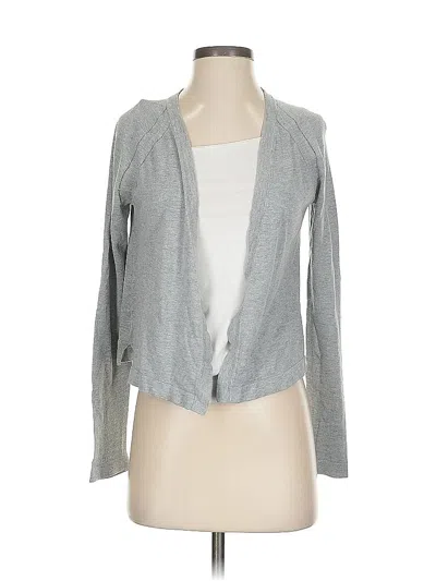 Pre-owned Ann Taylor Loft Cardigan Sweater In Gray