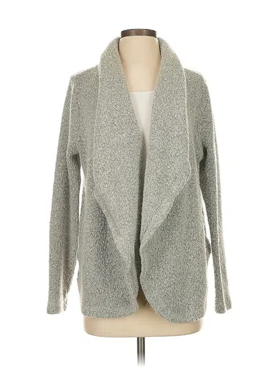 Pre-owned Ann Taylor Loft Cardigan Sweater In Gray