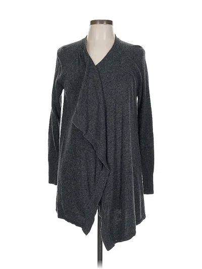 Pre-owned Ann Taylor Loft Cardigan Sweater In Gray