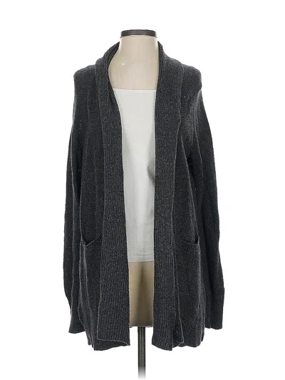 Pre-owned Ann Taylor Loft Cardigan Sweater In Gray