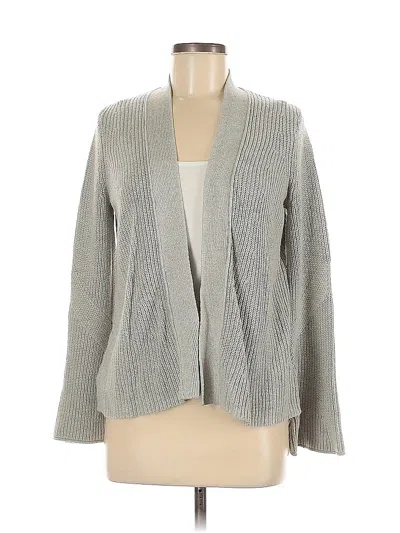 Pre-owned Ann Taylor Loft Cardigan Sweater In Gray