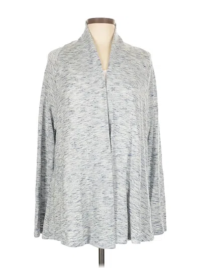 Pre-owned Ann Taylor Loft Cardigan Sweater In Gray