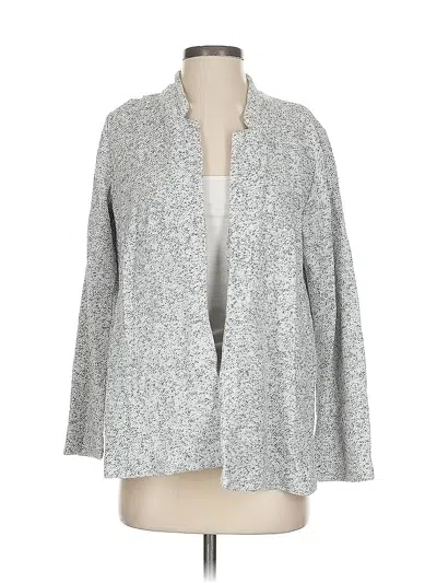 Pre-owned Ann Taylor Loft Cardigan Sweater In Gray