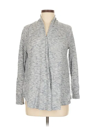 Pre-owned Ann Taylor Loft Cardigan Sweater In Gray