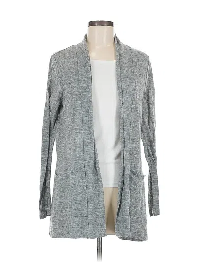 Pre-owned Ann Taylor Loft Cardigan Sweater In Gray