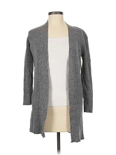 Pre-owned Ann Taylor Loft Cardigan Sweater In Gray