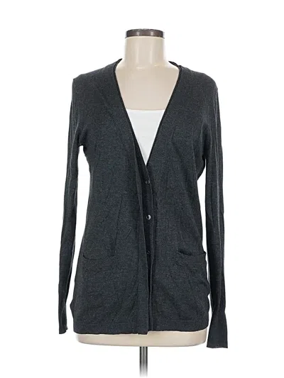 Pre-owned Ann Taylor Loft Cardigan Sweater In Gray