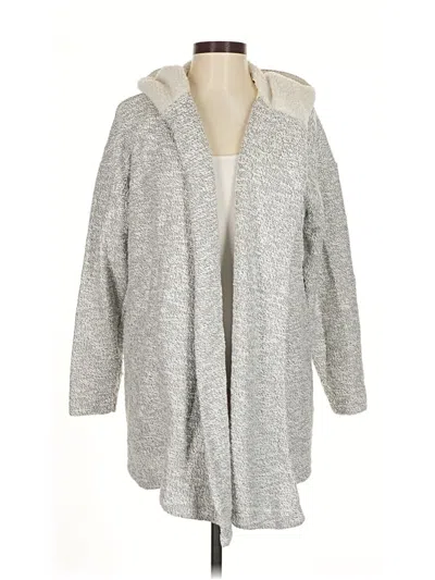 Pre-owned Ann Taylor Loft Cardigan Sweater In Gray