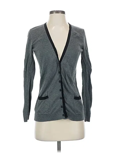 Pre-owned Ann Taylor Loft Cardigan Sweater In Gray