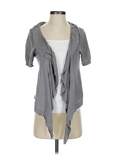 Pre-owned Ann Taylor Loft Cardigan Sweater In Gray