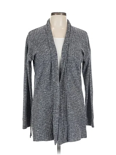 Pre-owned Ann Taylor Loft Cardigan Sweater In Gray