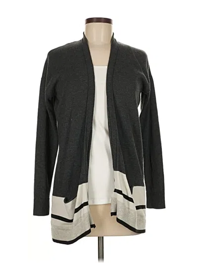 Pre-owned Ann Taylor Loft Cardigan Sweater In Gray