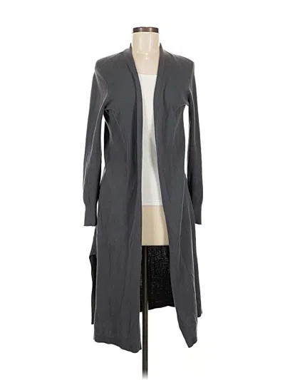 Pre-owned Ann Taylor Loft Cardigan Sweater In Gray