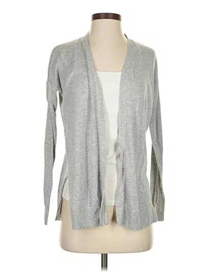 Pre-owned Ann Taylor Loft Cardigan Sweater In Gray