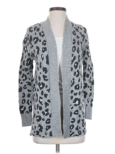 Pre-owned Ann Taylor Loft Cardigan Sweater In Gray