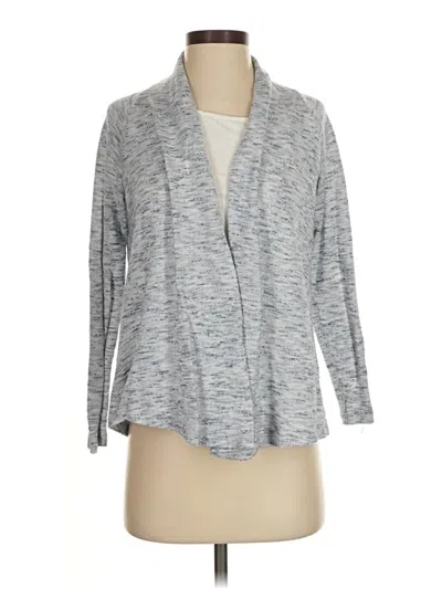 Pre-owned Ann Taylor Loft Cardigan Sweater In Gray
