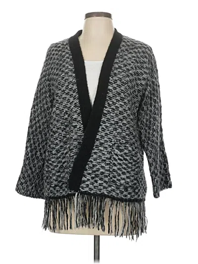 Pre-owned Ann Taylor Loft Cardigan Sweater In Gray