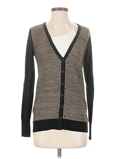 Pre-owned Ann Taylor Loft Cardigan Sweater In Gray
