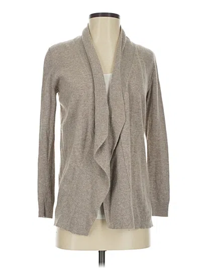 Pre-owned Ann Taylor Loft Cardigan Sweater In Gray