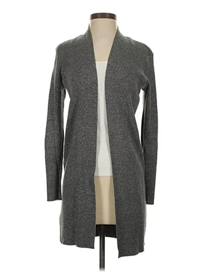 Pre-owned Ann Taylor Loft Cardigan Sweater In Gray