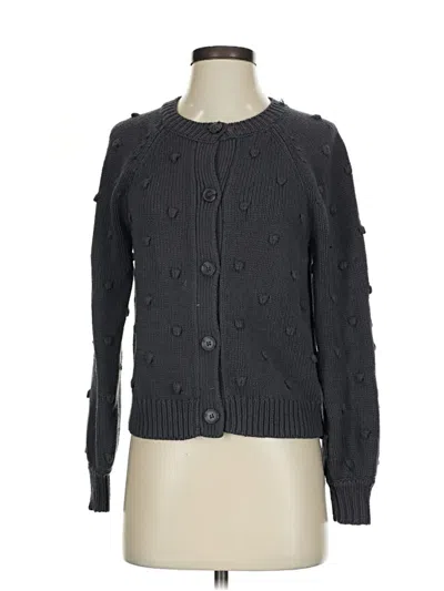 Pre-owned Ann Taylor Loft Cardigan Sweater In Gray
