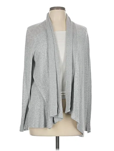 Pre-owned Ann Taylor Loft Cardigan Sweater In Gray