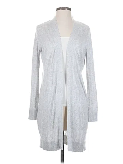 Pre-owned Ann Taylor Loft Cardigan Sweater In Gray