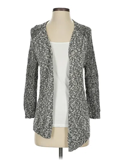 Pre-owned Ann Taylor Loft Cardigan Sweater In Gray