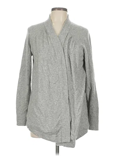 Pre-owned Ann Taylor Loft Cardigan Sweater In Gray