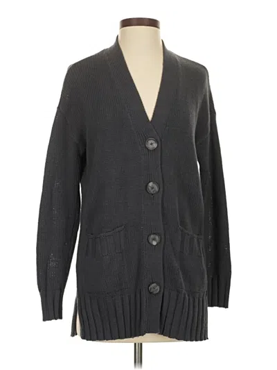 Pre-owned Ann Taylor Loft Cardigan Sweater In Gray