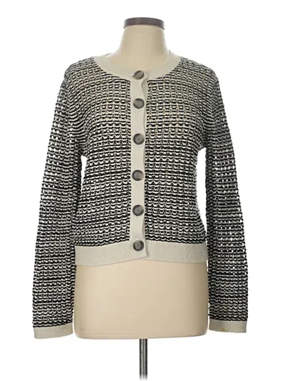Pre-owned Ann Taylor Loft Cardigan Sweater In Gray