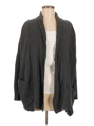 Pre-owned Ann Taylor Loft Cardigan Sweater In Gray