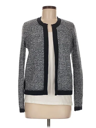Pre-owned Ann Taylor Loft Cardigan Sweater In Gray