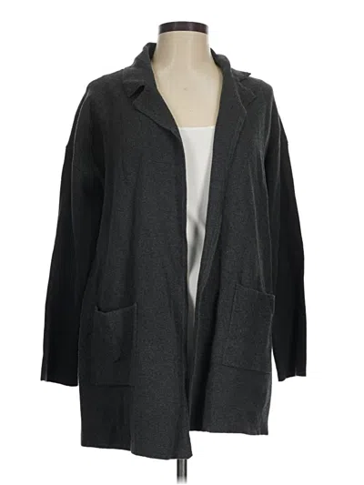 Pre-owned Ann Taylor Loft Cardigan Sweater In Gray