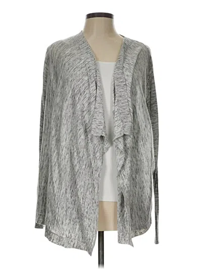 Pre-owned Ann Taylor Loft Cardigan Sweater In Gray