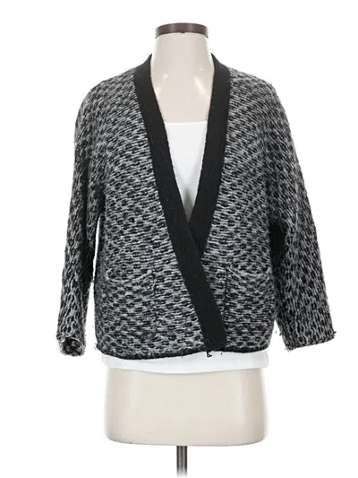 Pre-owned Ann Taylor Loft Cardigan Sweater In Gray