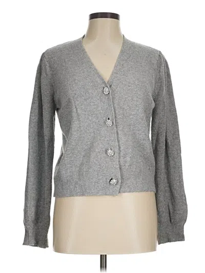 Pre-owned Ann Taylor Loft Cardigan Sweater In Gray