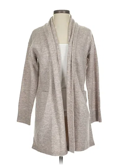Pre-owned Ann Taylor Loft Cardigan Sweater In Gray