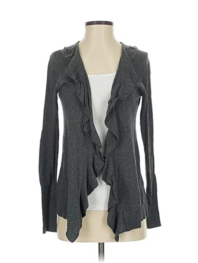 Pre-owned Ann Taylor Loft Cardigan Sweater In Gray