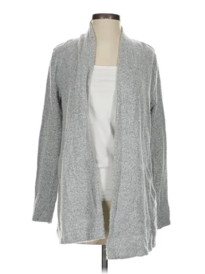 Pre-owned Ann Taylor Loft Cardigan Sweater In Gray