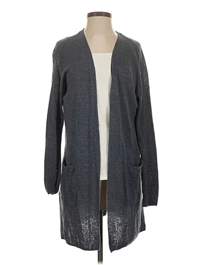Pre-owned Ann Taylor Loft Cardigan Sweater In Gray