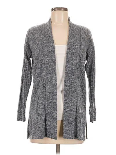 Pre-owned Ann Taylor Loft Cardigan Sweater In Gray