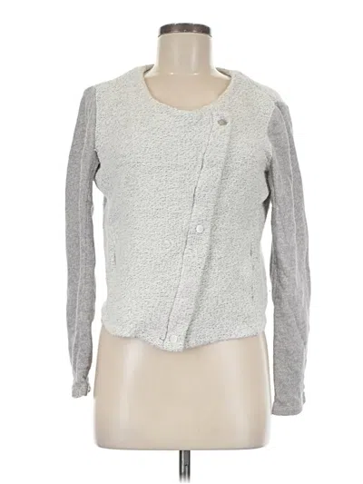 Pre-owned Ann Taylor Loft Cardigan Sweater In Gray