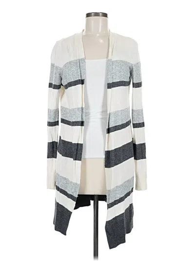 Pre-owned Ann Taylor Loft Cardigan Sweater In Gray