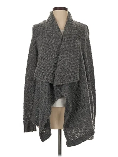 Pre-owned Ann Taylor Loft Cardigan Sweater In Gray